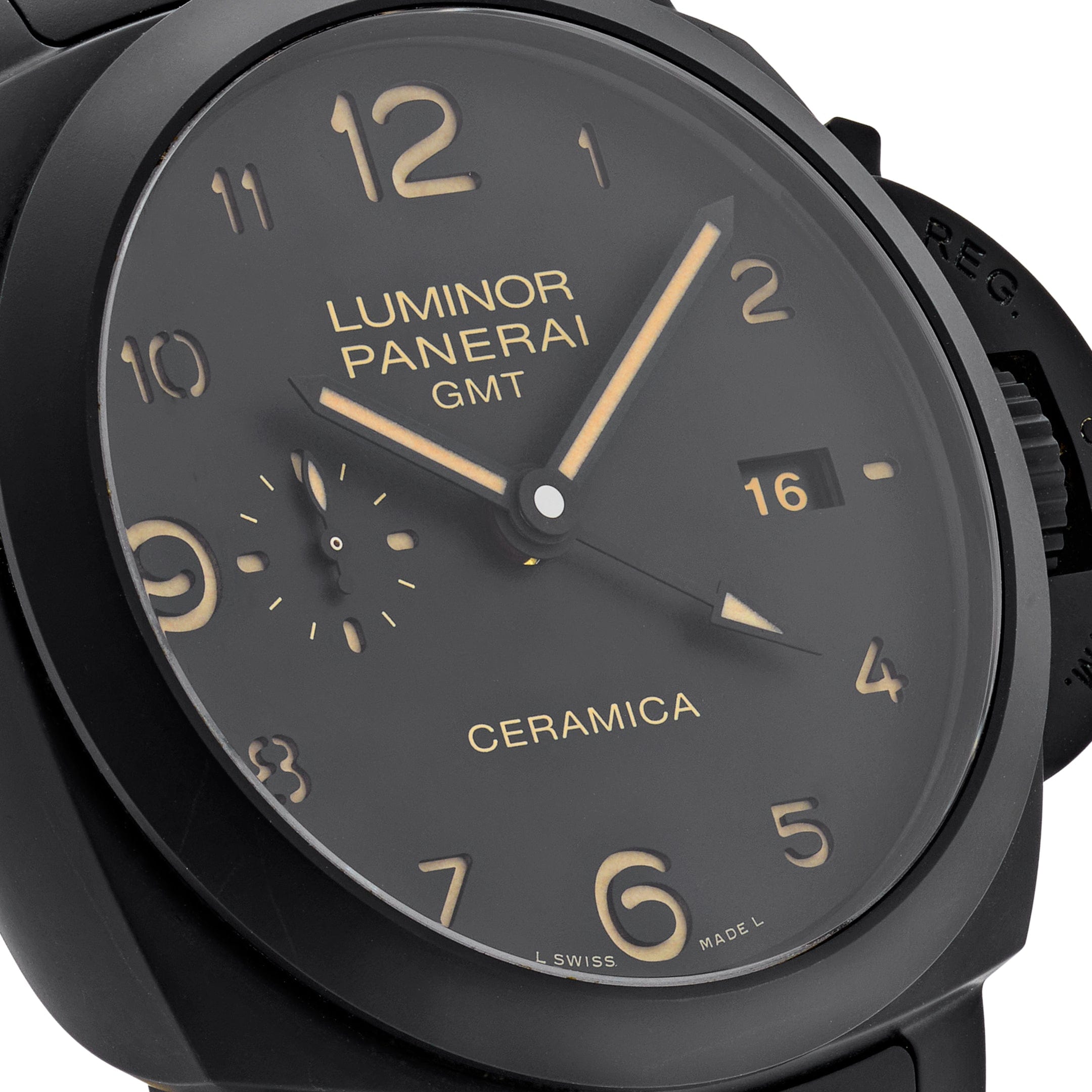 Panerai Tuttonero Luminor 1950 GMT PAM00438 view 4