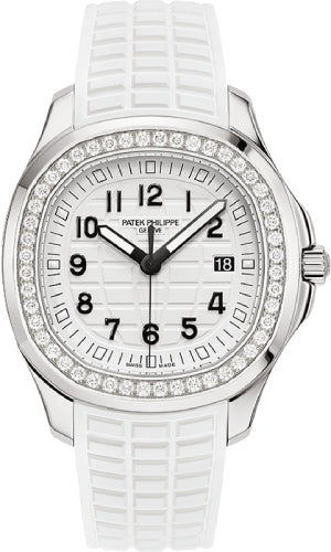 Patek Philippe Aquanaut Luce 38.8mm Stainless Steel White Dial Diamond Bezel Rubber Strap – 5267/200A-010