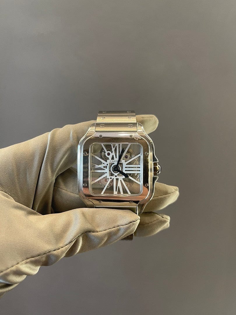 Santos de Cartier Skeleton WHSA0015 Stainless Steel view 3