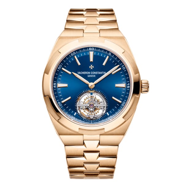 Vacheron Constantin Overseas Tourbillon 42.5mm Pink Gold Blue Dial – 6000V/110R-B733