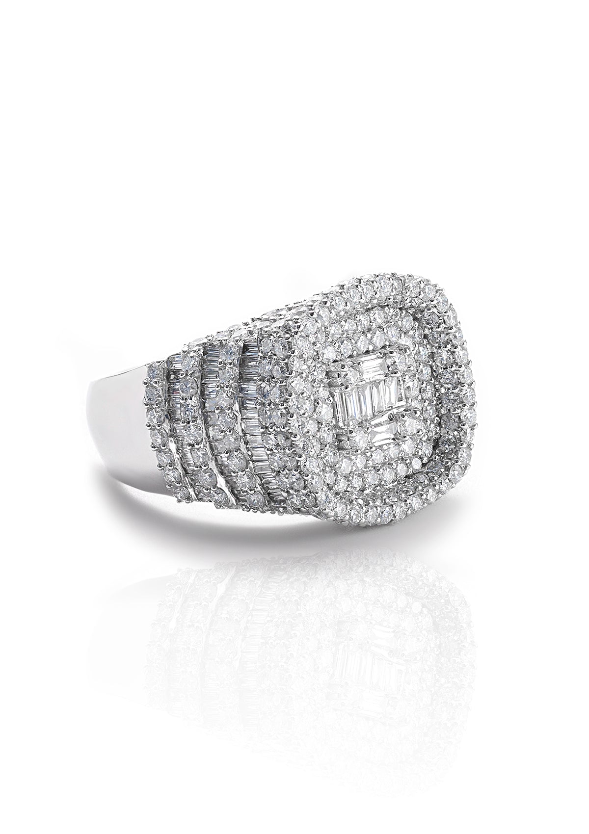 Diamond Layered Ring view 2
